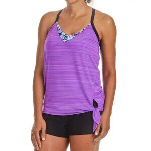 ZeroXposur Ladies 2-in-1 Tankini & Swim Short SZ MD NEW WITH‎ TAG